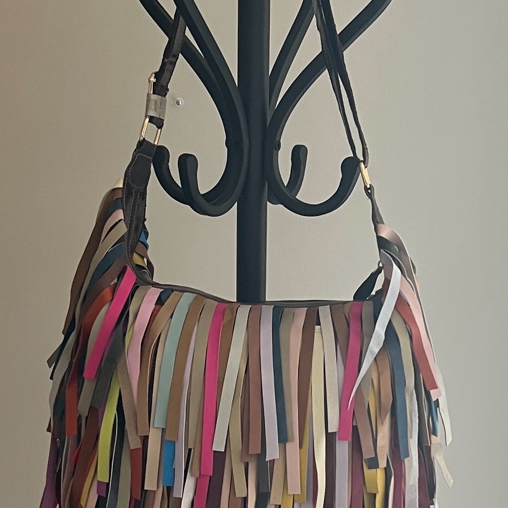 Colorful Fringe Shoulder Bag